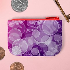 Purple Bubble Art Mini Coin Purse from ArtsNow.com Back