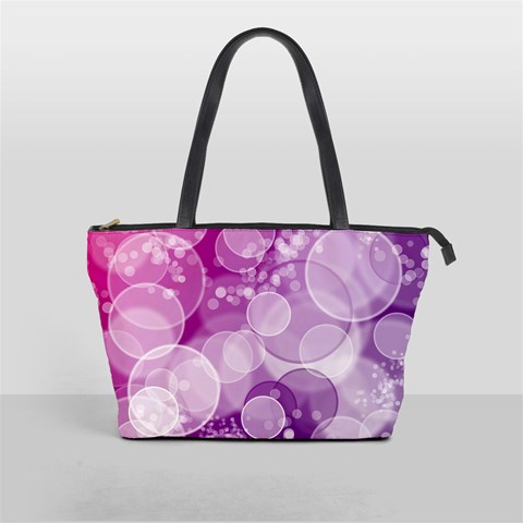 Purple Bubble Art Classic Shoulder Handbag from ArtsNow.com Front