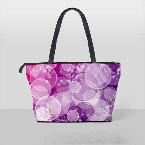 Purple Bubble Art Classic Shoulder Handbag from ArtsNow.com Back