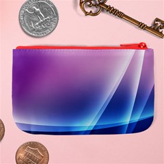 Purple Blue Wave Large Coin Purse from ArtsNow.com Back