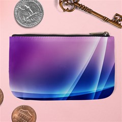 Purple Blue Wave Large Coin Purse from ArtsNow.com Back