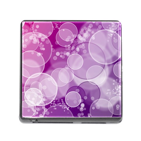 Purple Bubble Art Memory Card Reader (Square 5 Slot) from ArtsNow.com Front