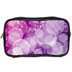 Purple Bubble Art Toiletries Bag (Two Sides) from ArtsNow.com Back