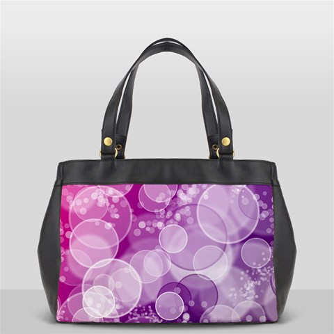 Purple Bubble Art Oversize Office Handbag from ArtsNow.com Front