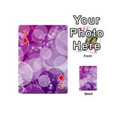 Purple Bubble Art Playing Cards 54 (Mini) from ArtsNow.com Front - Diamond3