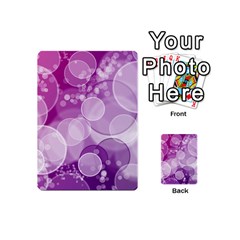 Purple Bubble Art Playing Cards 54 (Mini) from ArtsNow.com Back