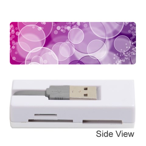 Purple Bubble Art Memory Card Reader (Stick) from ArtsNow.com Front