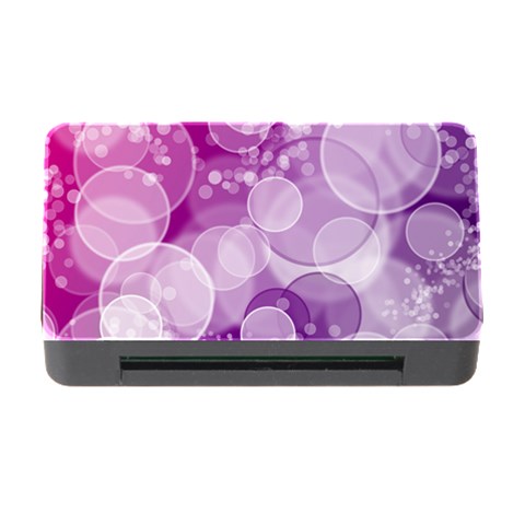 Purple Bubble Art Memory Card Reader with CF from ArtsNow.com Front