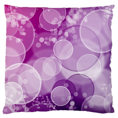 Purple Bubble Art Large Cushion Case (One Side) from ArtsNow.com Front