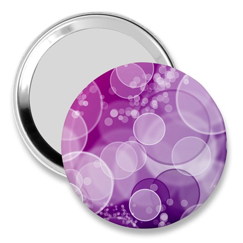 Purple Bubble Art 3  Handbag Mirror from ArtsNow.com Front