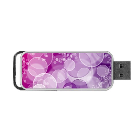 Purple Bubble Art Portable USB Flash (One Side) from ArtsNow.com Front