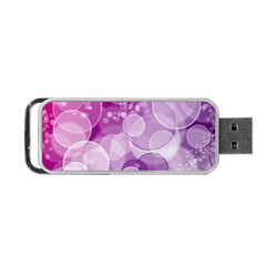 Purple Bubble Art Portable USB Flash (Two Sides) from ArtsNow.com Front