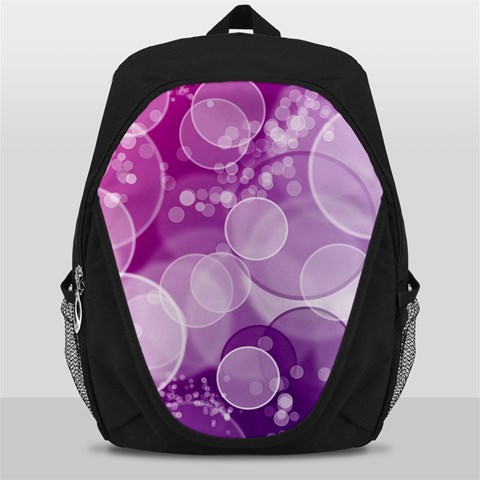 Purple Bubble Art Backpack Bag from ArtsNow.com Front