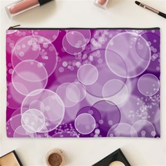 Purple Bubble Art Cosmetic Bag (XXXL) from ArtsNow.com Front