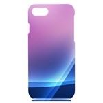 Purple Blue Wave iPhone 7/8 Black UV Print Case