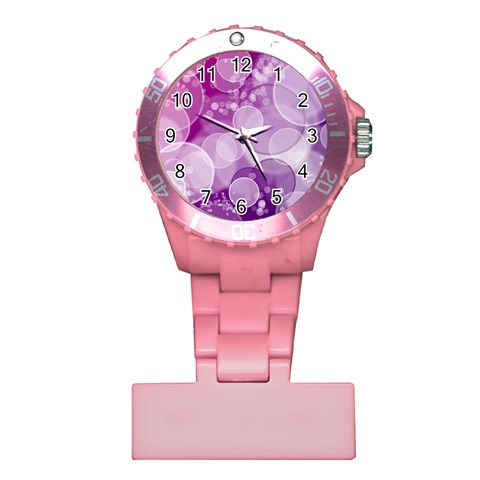 Purple Bubble Art Plastic Nurses Watch from ArtsNow.com Front