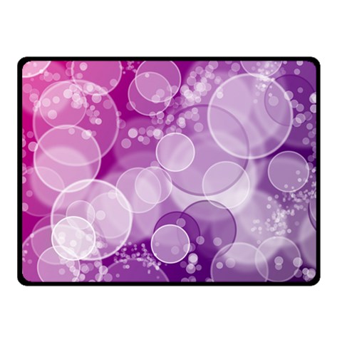 Purple Bubble Art Double Sided Fleece Blanket (Small) from ArtsNow.com 45 x34  Blanket Front