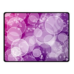 Purple Bubble Art Double Sided Fleece Blanket (Small) from ArtsNow.com 45 x34  Blanket Back