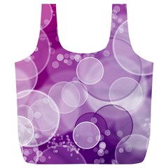 Purple Bubble Art Full Print Recycle Bag (XL) from ArtsNow.com Front