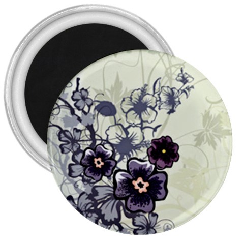 Purple Flower Art 3  Magnet from ArtsNow.com Front