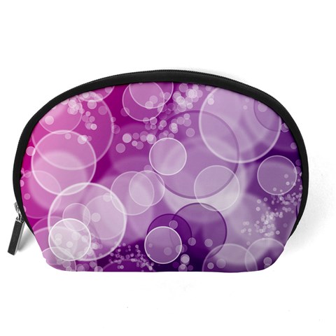 Purple Bubble Art Accessory Pouch (Large) from ArtsNow.com Back