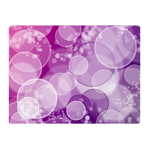 Purple Bubble Art Double Sided Flano Blanket (Mini) from ArtsNow.com 35 x27  Blanket Back