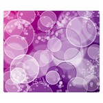 Purple Bubble Art Double Sided Flano Blanket (Small)