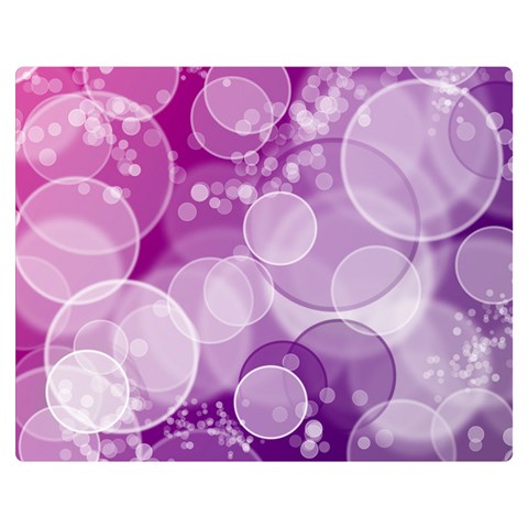 Purple Bubble Art Double Sided Flano Blanket (Medium) from ArtsNow.com 60 x50  Blanket Back