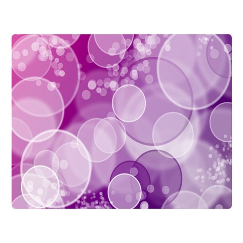 Purple Bubble Art Double Sided Flano Blanket (Large) from ArtsNow.com Blanket Back