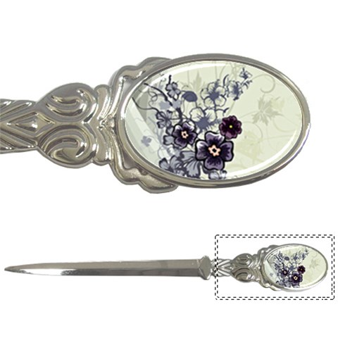 Purple Flower Art Letter Opener from ArtsNow.com Front