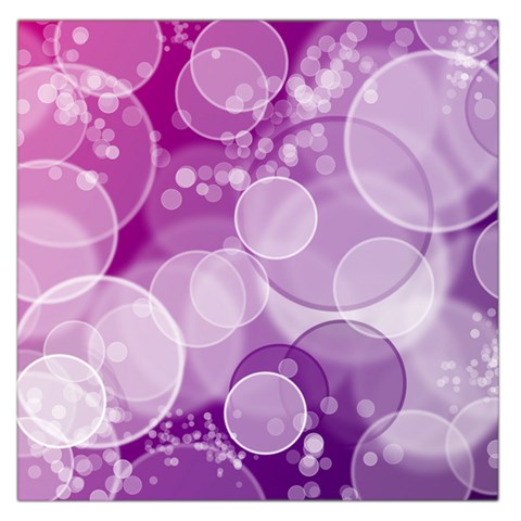 Purple Bubble Art Large Satin Scarf (Square) from ArtsNow.com Front