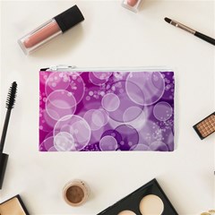 Purple Bubble Art Cosmetic Bag (XS) from ArtsNow.com Front