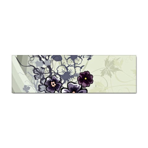 Purple Flower Art Sticker Bumper (10 pack) from ArtsNow.com Front