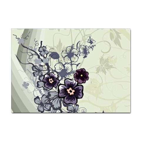 Purple Flower Art Sticker A4 (10 pack) from ArtsNow.com Front