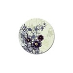 Purple Flower Art Golf Ball Marker