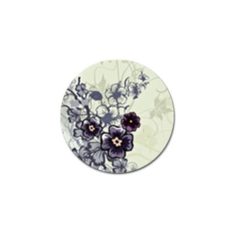 Purple Flower Art Golf Ball Marker (4 pack) from ArtsNow.com Front