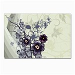 Purple Flower Art Postcard 4  x 6 