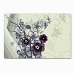 Purple Flower Art Postcard 5  x 7 