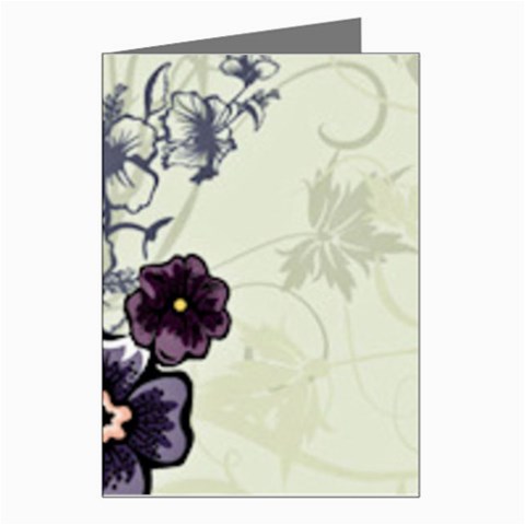 Purple Flower Art Greeting Card from ArtsNow.com Left