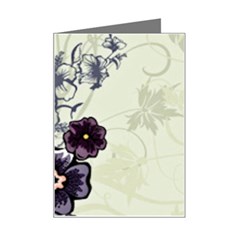 Purple Flower Art Mini Greeting Card from ArtsNow.com Left