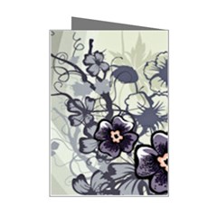 Purple Flower Art Mini Greeting Card from ArtsNow.com Right