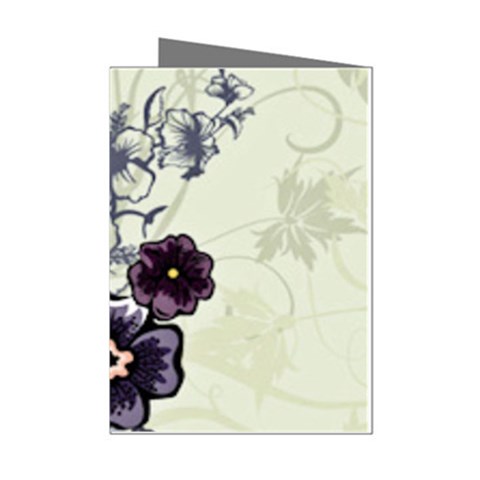 Purple Flower Art Mini Greeting Cards (Pkg of 8) from ArtsNow.com Left