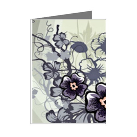 Purple Flower Art Mini Greeting Cards (Pkg of 8) from ArtsNow.com Right