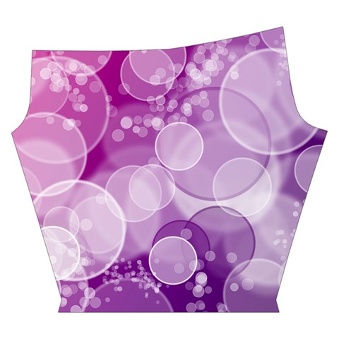 Purple Bubble Art Yoga Cropped Leggings from ArtsNow.com Left