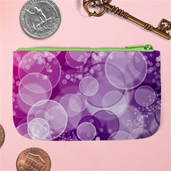 Purple Bubble Art Large Coin Purse from ArtsNow.com Back