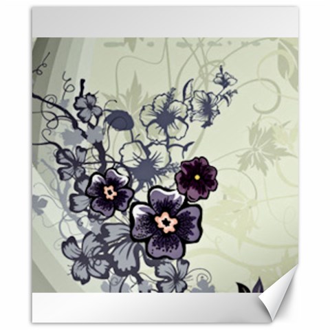 Purple Flower Art Canvas 8  x 10  from ArtsNow.com 8.15 x9.66  Canvas - 1