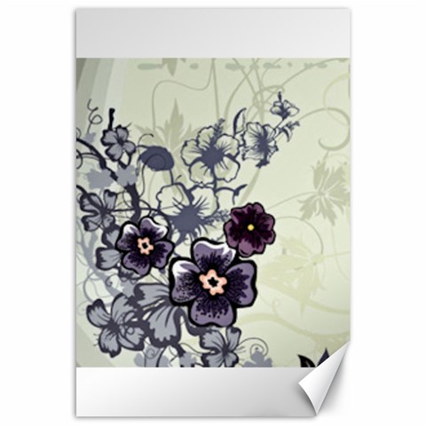 Purple Flower Art Canvas 24  x 36  from ArtsNow.com 23.35 x34.74  Canvas - 1