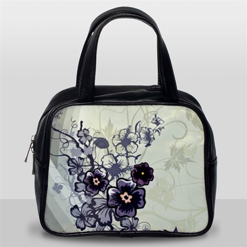 Purple Flower Art Classic Handbag (Two Sides) from ArtsNow.com Back