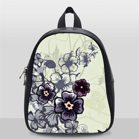 Purple Flower Art School Bag (Small) from ArtsNow.com Front