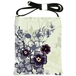 Purple Flower Art Shoulder Sling Bag